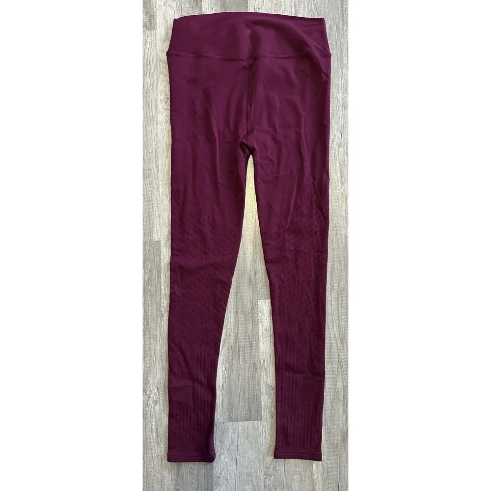 Lululemon Reveal Tight *Mesh Stripes Marvel (W5BU7S) Size‎ 8 fushia